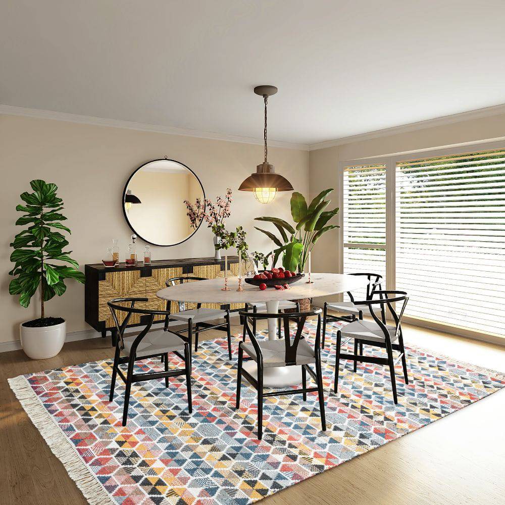 90X130 Cm Bolton Handmade Wool Rug Bolton Blt-28-S - Rugs - ebarza Furniture UAE | Shop Modern Furniture in Abu Dhabi & Dubai - مفروشات ايبازرا في الامارات | تسوق اثاث عصري وديكورات مميزة في دبي وابوظبي