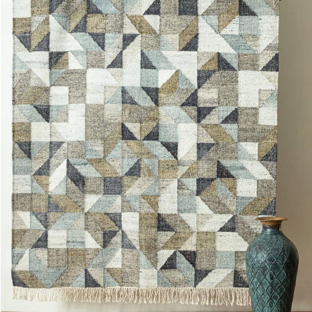 90X130 Cm Bolton Handmade Wool Rug Bolton Blt-83-S - Rugs - ebarza Furniture UAE | Shop Modern Furniture in Abu Dhabi & Dubai - مفروشات ايبازرا في الامارات | تسوق اثاث عصري وديكورات مميزة في دبي وابوظبي