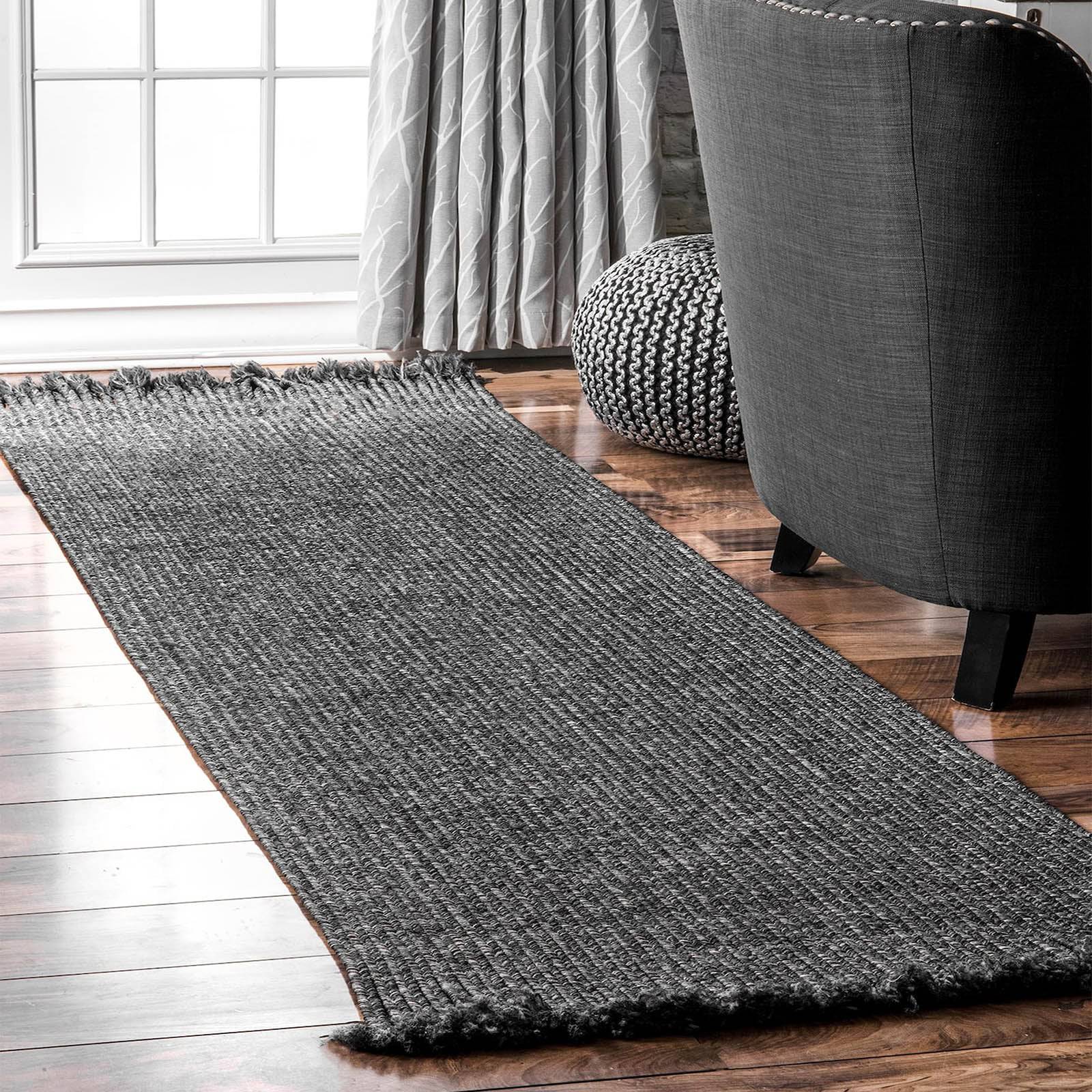 90X130 Cm Braided Handmade Jute Rug Jh-2348-S - Rugs - ebarza Furniture UAE | Shop Modern Furniture in Abu Dhabi & Dubai - مفروشات ايبازرا في الامارات | تسوق اثاث عصري وديكورات مميزة في دبي وابوظبي
