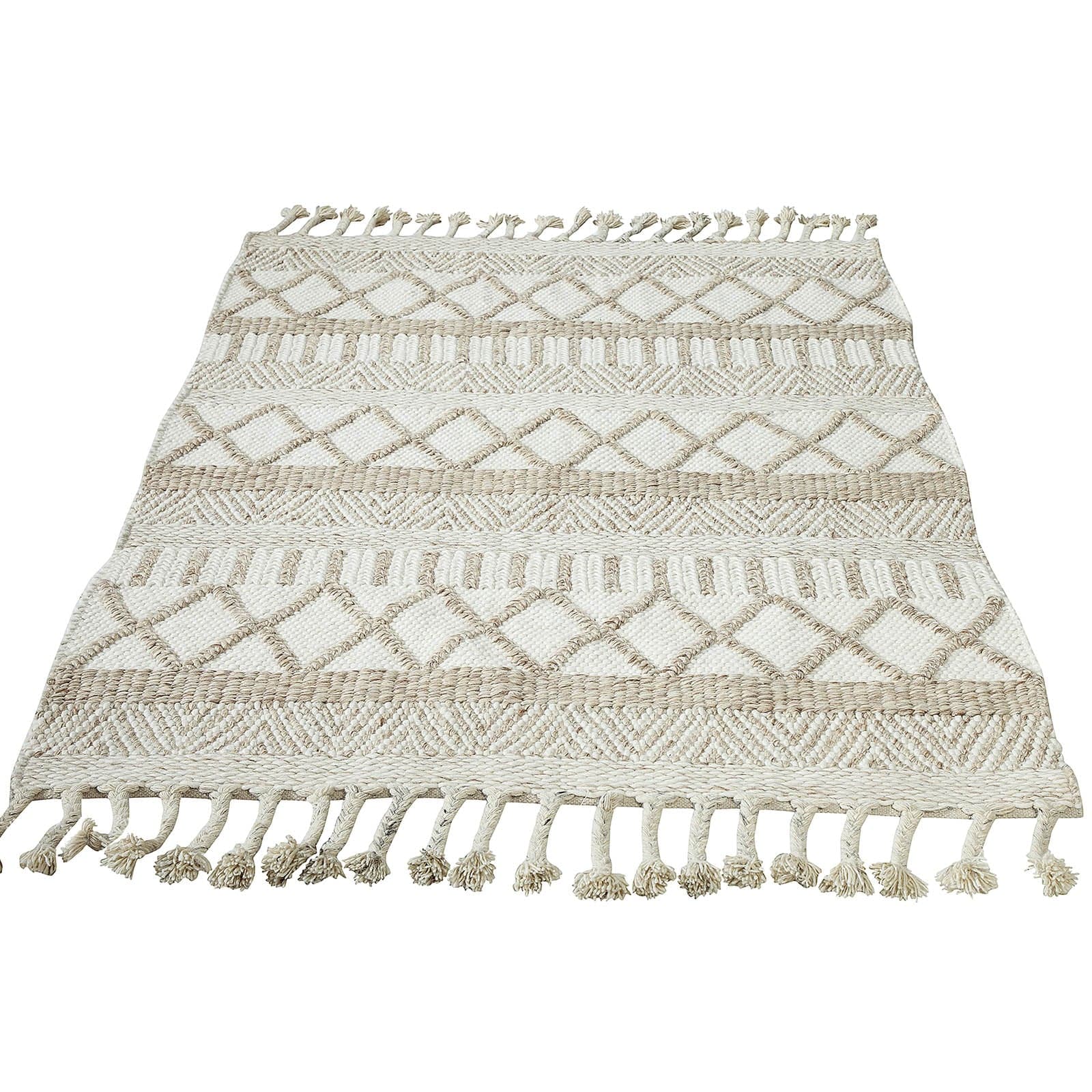 90X130 Cm Catalina Handmade Wool Rug Catalina-Cl-01-S - Rugs - ebarza Furniture UAE | Shop Modern Furniture in Abu Dhabi & Dubai - مفروشات ايبازرا في الامارات | تسوق اثاث عصري وديكورات مميزة في دبي وابوظبي