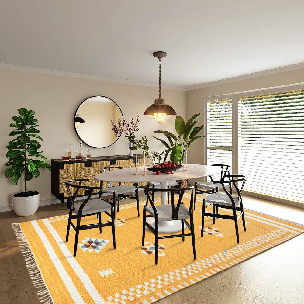 90X130 Cm Handmade Rug Jh-2705-S - Rugs - ebarza Furniture UAE | Shop Modern Furniture in Abu Dhabi & Dubai - مفروشات ايبازرا في الامارات | تسوق اثاث عصري وديكورات مميزة في دبي وابوظبي