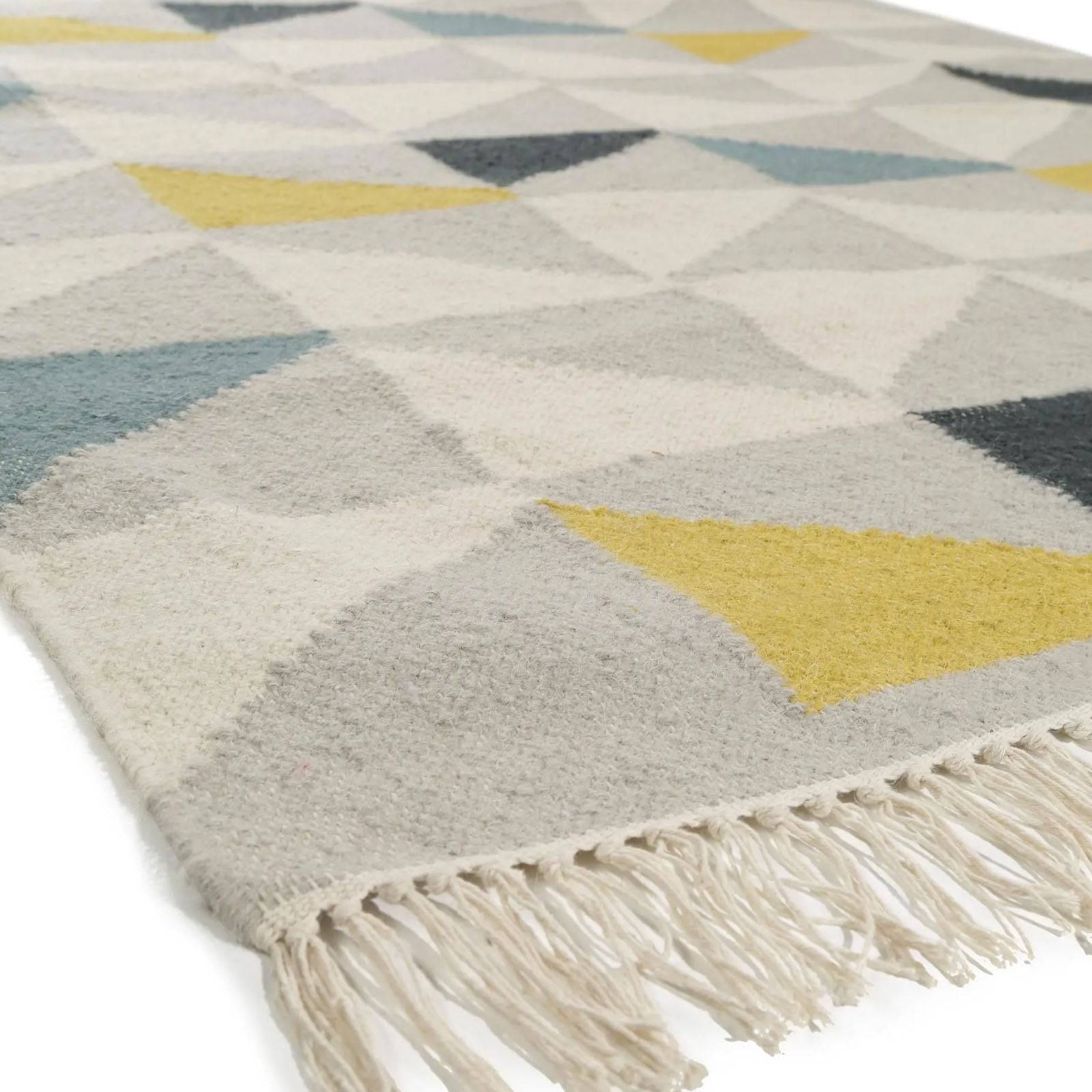 90X130 Cm Handmade Wool Rug Jh-2874-Multi-M - Rugs - ebarza Furniture UAE | Shop Modern Furniture in Abu Dhabi & Dubai - مفروشات ايبازرا في الامارات | تسوق اثاث عصري وديكورات مميزة في دبي وابوظبي