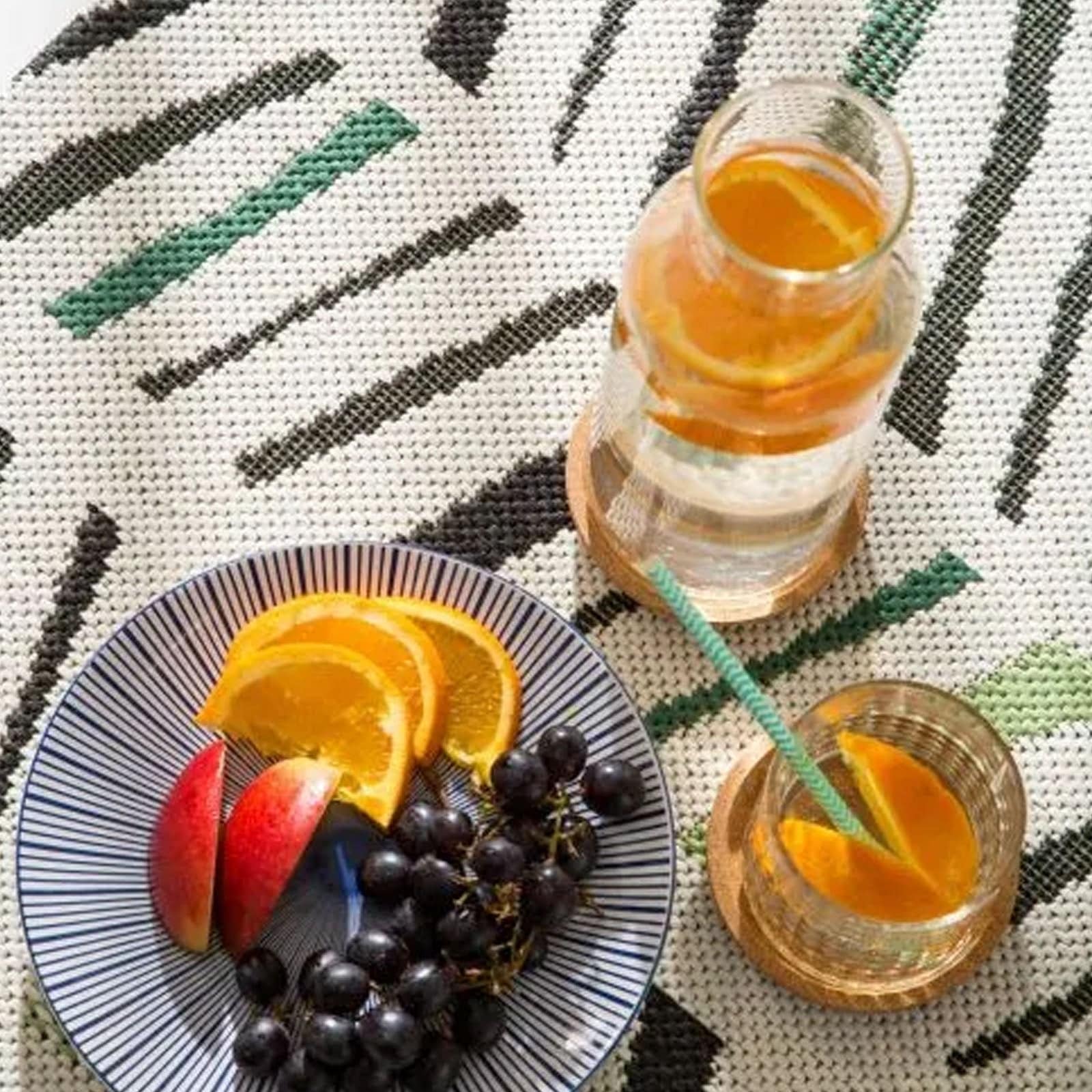 90X130 Cm Outdoor/Indoor Rug Simco-Sim-20-Ivory Green-S - Rugs - ebarza Furniture UAE | Shop Modern Furniture in Abu Dhabi & Dubai - مفروشات ايبازرا في الامارات | تسوق اثاث عصري وديكورات مميزة في دبي وابوظبي