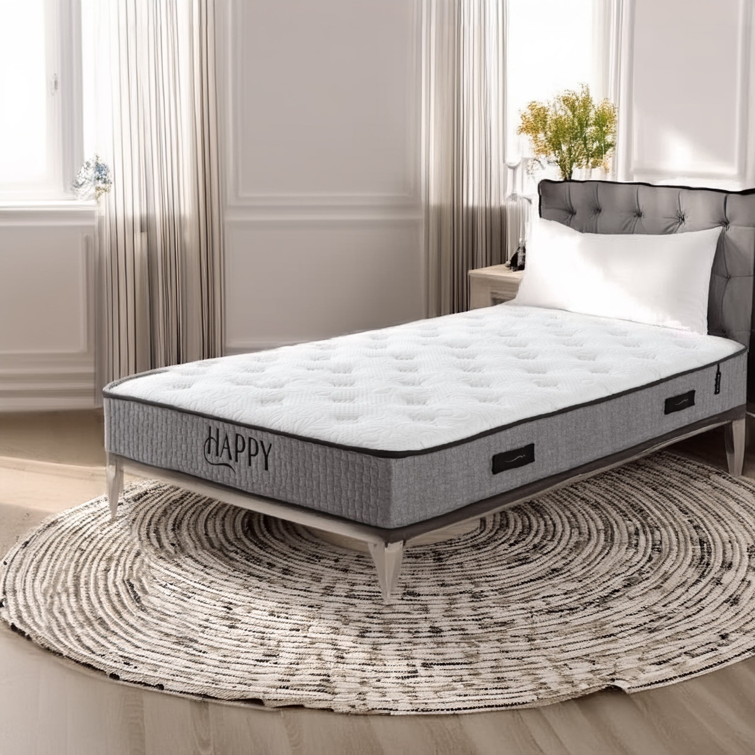 Pre-order 45 Days Delivery 90X190 Cm Indivani Happy Ruya Mattress IDVNI-HPY90x190 - Mattresses - ebarza Furniture UAE | Shop Modern Furniture in Abu Dhabi & Dubai - مفروشات ايبازرا في الامارات | تسوق اثاث عصري وديكورات مميزة في دبي وابوظبي