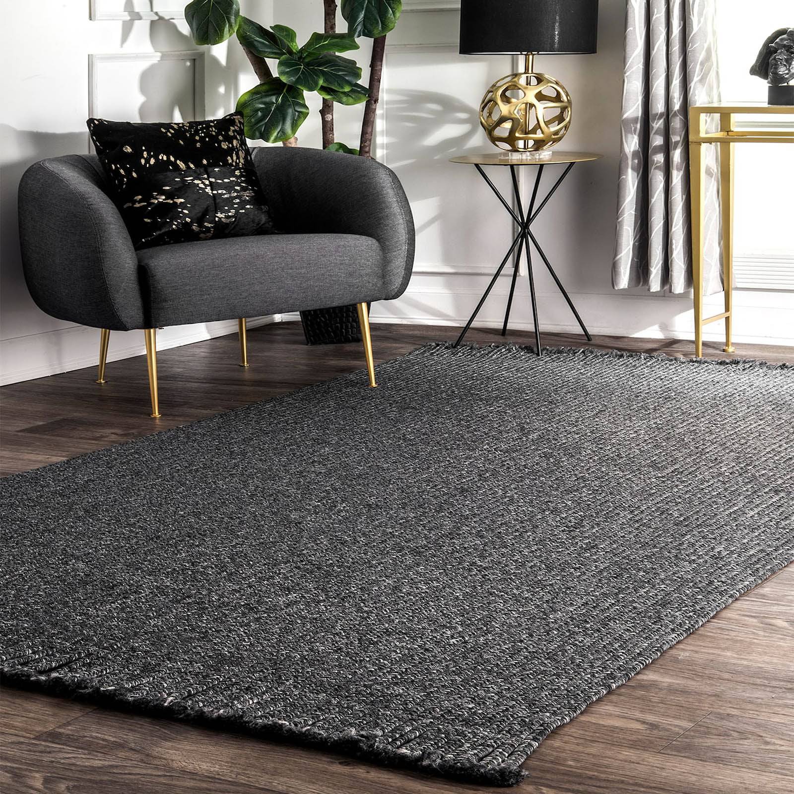 90X300 Cm Braided Handmade Jute Rug Jh-2348-Long - Rugs - ebarza Furniture UAE | Shop Modern Furniture in Abu Dhabi & Dubai - مفروشات ايبازرا في الامارات | تسوق اثاث عصري وديكورات مميزة في دبي وابوظبي