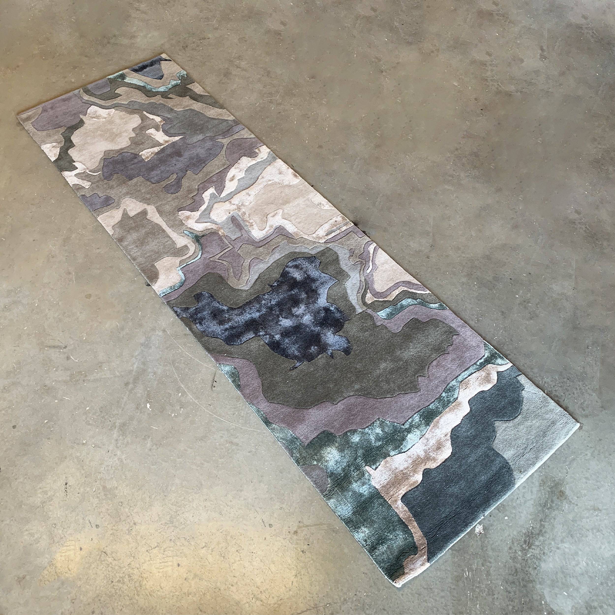 90X300 Cm Handmade Wool Rug Jh-20728-S - Rugs - ebarza Furniture UAE | Shop Modern Furniture in Abu Dhabi & Dubai - مفروشات ايبازرا في الامارات | تسوق اثاث عصري وديكورات مميزة في دبي وابوظبي