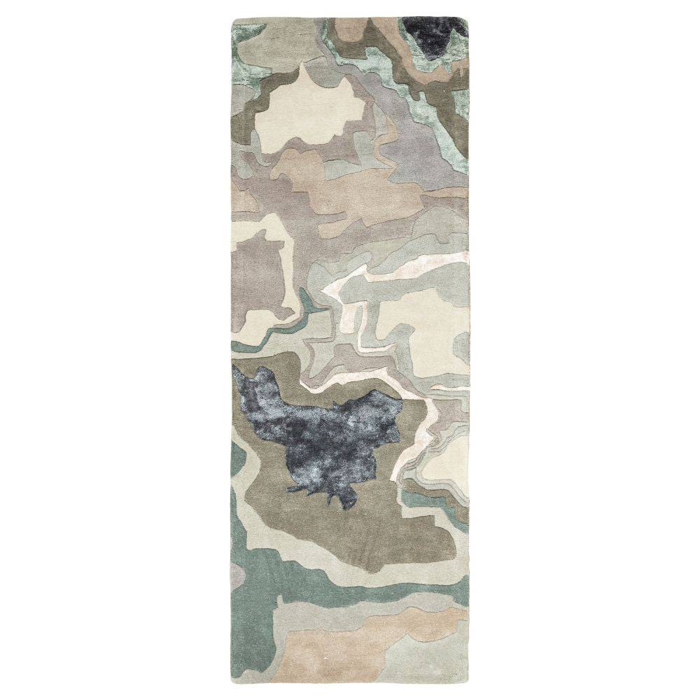 90X300 Cm Handmade Wool Rug Jh-20728-S - Rugs - ebarza Furniture UAE | Shop Modern Furniture in Abu Dhabi & Dubai - مفروشات ايبازرا في الامارات | تسوق اثاث عصري وديكورات مميزة في دبي وابوظبي