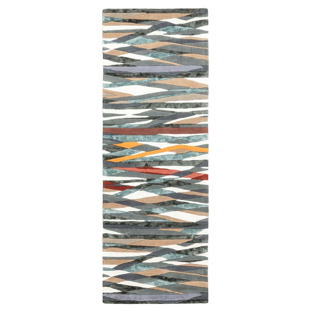 90X300 Cm Handmade Wool Rug Jh-20740-Long - Rugs - ebarza Furniture UAE | Shop Modern Furniture in Abu Dhabi & Dubai - مفروشات ايبازرا في الامارات | تسوق اثاث عصري وديكورات مميزة في دبي وابوظبي