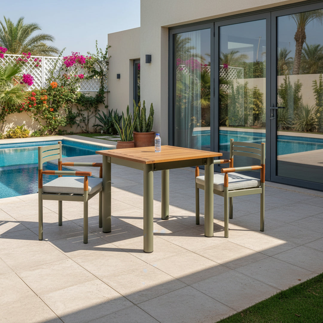 90x90cm ALCON DINING TABLE ALB-Table1002 - Outdoor Tables - ebarza Furniture UAE | Shop Modern Furniture in Abu Dhabi & Dubai - مفروشات ايبازرا في الامارات | تسوق اثاث عصري وديكورات مميزة في دبي وابوظبي