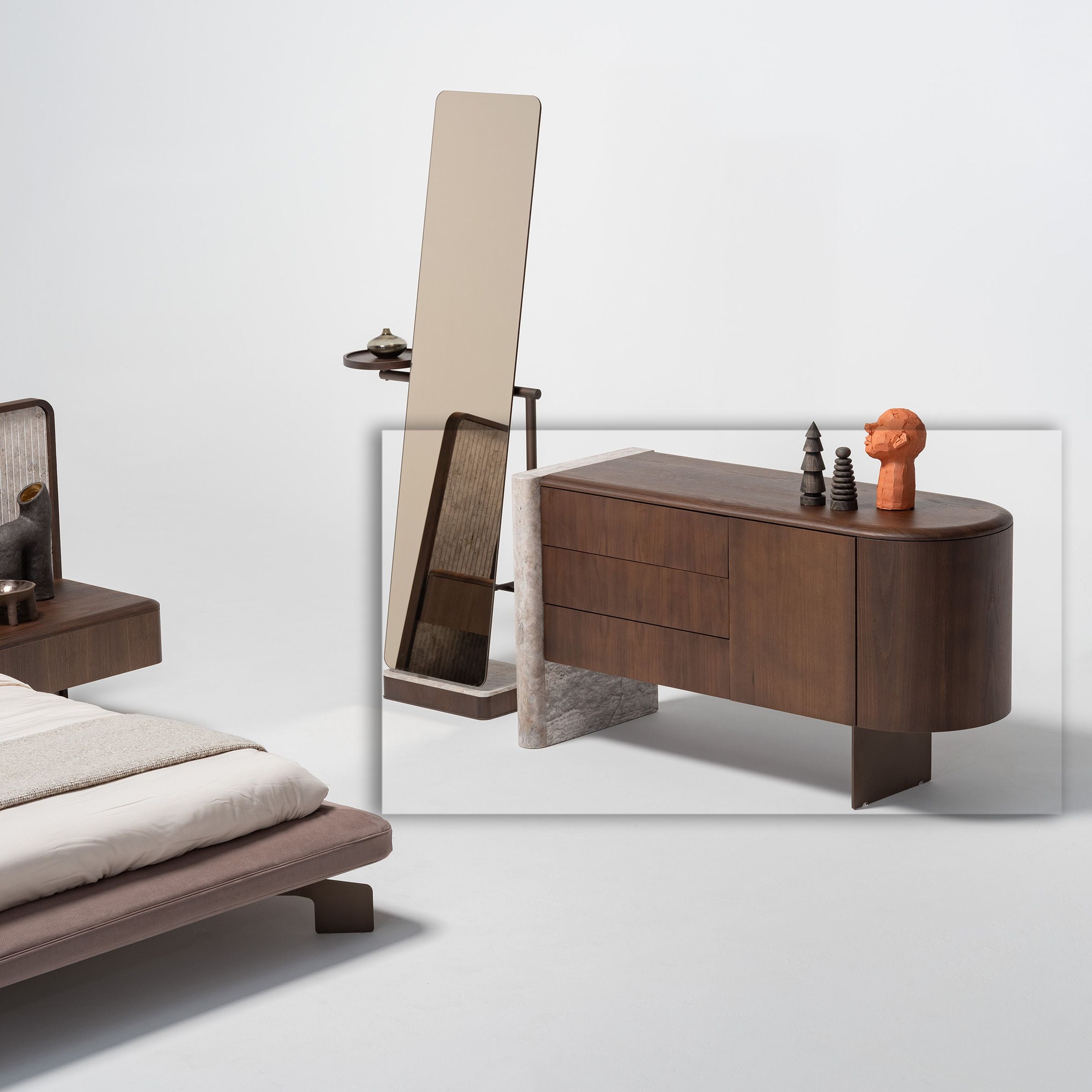 ODEON DRESSER OD-DR-002 - Dressers and Mirrors - ebarza Furniture UAE | Shop Modern Furniture in Abu Dhabi & Dubai - مفروشات ايبازرا في الامارات | تسوق اثاث عصري وديكورات مميزة في دبي وابوظبي