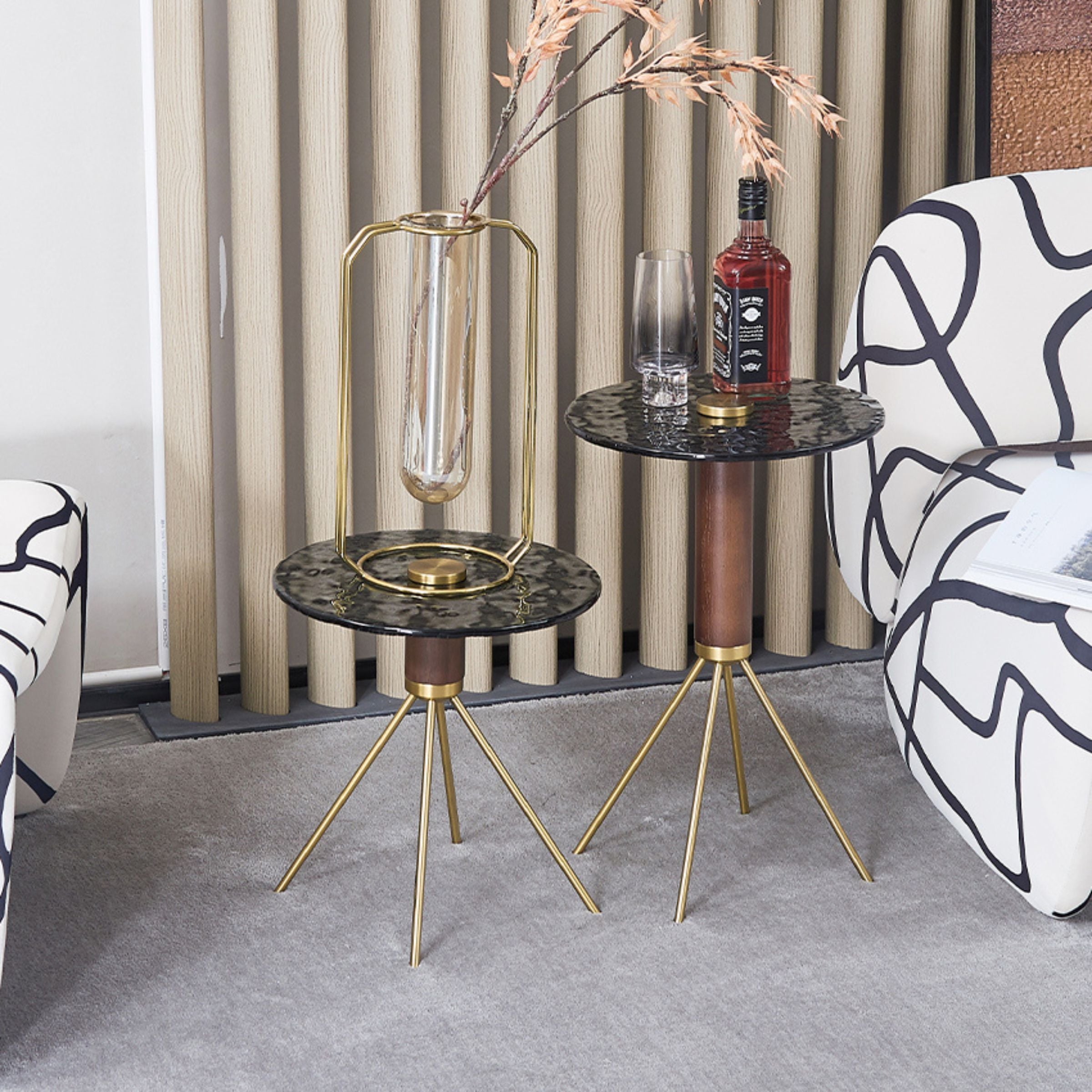 Lama Side Table 53 cm MLL-D62 - Side Tables - ebarza Furniture UAE | Shop Modern Furniture in Abu Dhabi & Dubai - مفروشات ايبازرا في الامارات | تسوق اثاث عصري وديكورات مميزة في دبي وابوظبي