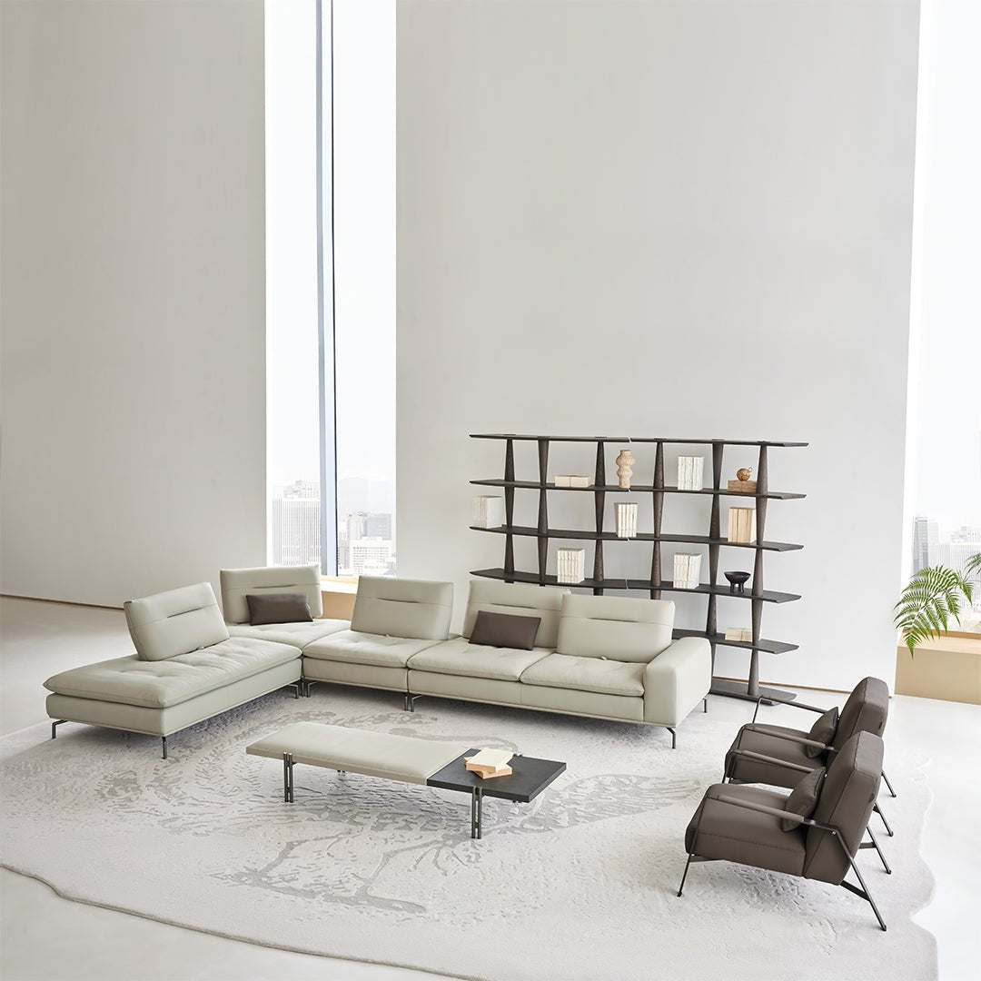 Nexus 2 Seater Right Arm Modular Sofa - AMF-S180/WF ex - Sofas - ebarza Furniture UAE | Shop Modern Furniture in Abu Dhabi & Dubai - مفروشات ايبازرا في الامارات | تسوق اثاث عصري وديكورات مميزة في دبي وابوظبي
