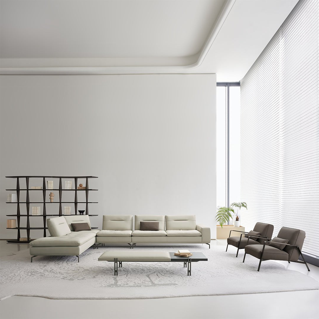 Nexus 2 Seater Right Arm Modular Sofa - AMF-S180/WF ex - Sofas - ebarza Furniture UAE | Shop Modern Furniture in Abu Dhabi & Dubai - مفروشات ايبازرا في الامارات | تسوق اثاث عصري وديكورات مميزة في دبي وابوظبي