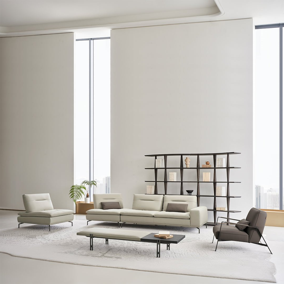 Nexus 2 Seater Right Arm Modular Sofa - AMF-S180/WF ex - Sofas - ebarza Furniture UAE | Shop Modern Furniture in Abu Dhabi & Dubai - مفروشات ايبازرا في الامارات | تسوق اثاث عصري وديكورات مميزة في دبي وابوظبي