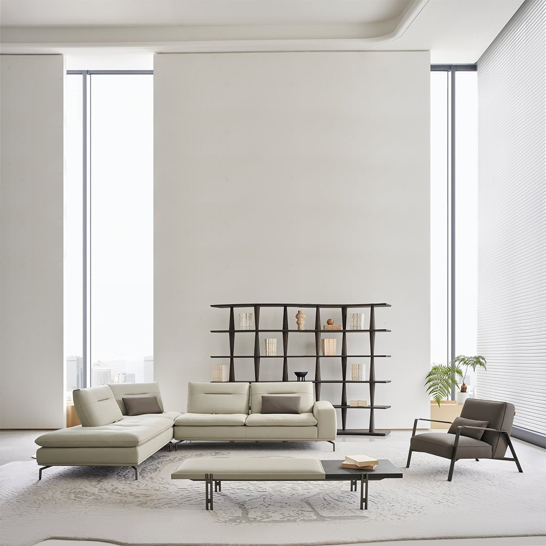 Nexus 2 Seater Right Arm Modular Sofa - AMF-S180/WF ex - Sofas - ebarza Furniture UAE | Shop Modern Furniture in Abu Dhabi & Dubai - مفروشات ايبازرا في الامارات | تسوق اثاث عصري وديكورات مميزة في دبي وابوظبي