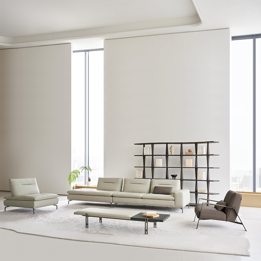 Nexus 2 Seater Right Arm Modular Sofa - AMF-S180/WF ex - Sofas - ebarza Furniture UAE | Shop Modern Furniture in Abu Dhabi & Dubai - مفروشات ايبازرا في الامارات | تسوق اثاث عصري وديكورات مميزة في دبي وابوظبي