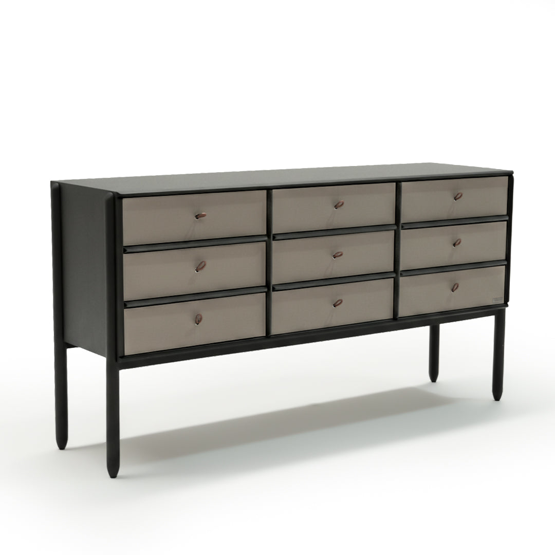 Albus Saddle Leather Sideboard JK-G31 - Sideboards - ebarza Furniture UAE | Shop Modern Furniture in Abu Dhabi & Dubai - مفروشات ايبازرا في الامارات | تسوق اثاث عصري وديكورات مميزة في دبي وابوظبي