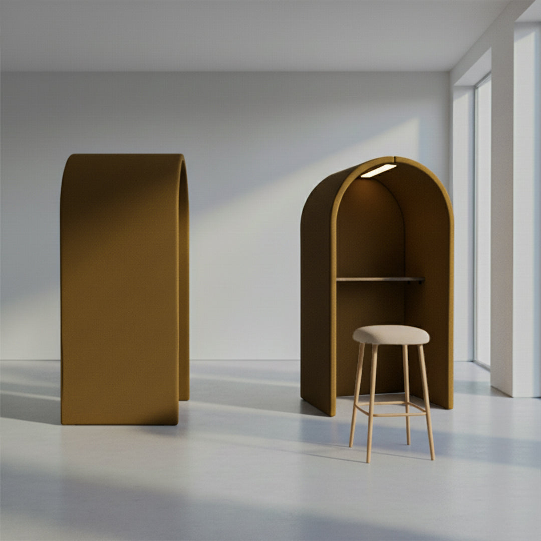 Arcadia Kids Desk/ Workstation YDJ-W106- Mustard - Office Booth - ebarza Furniture UAE | Shop Modern Furniture in Abu Dhabi & Dubai - مفروشات ايبازرا في الامارات | تسوق اثاث عصري وديكورات مميزة في دبي وابوظبي