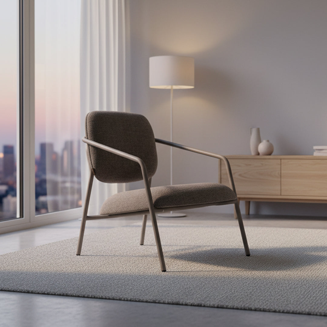 Arlo Lounge Chair -1 - Armchairs - ebarza Furniture UAE | Shop Modern Furniture in Abu Dhabi & Dubai - مفروشات ايبازرا في الامارات | تسوق اثاث عصري وديكورات مميزة في دبي وابوظبي