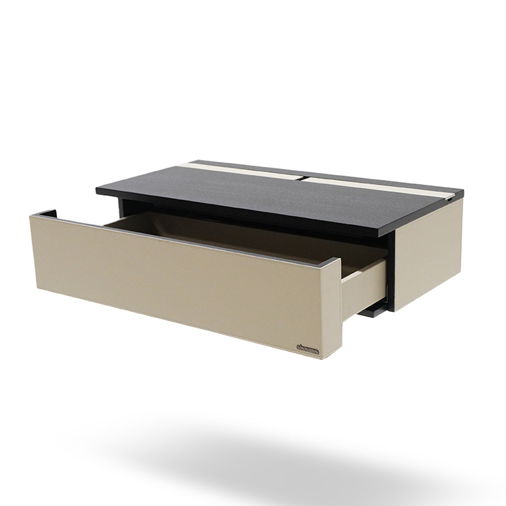 Suspended / Hanged Modular Wall Unit / Side Table 80cm MLL-CUS02-M5 Beige - Storage/TV Unites - ebarza Furniture UAE | Shop Modern Furniture in Abu Dhabi & Dubai - مفروشات ايبازرا في الامارات | تسوق اثاث عصري وديكورات مميزة في دبي وابوظبي