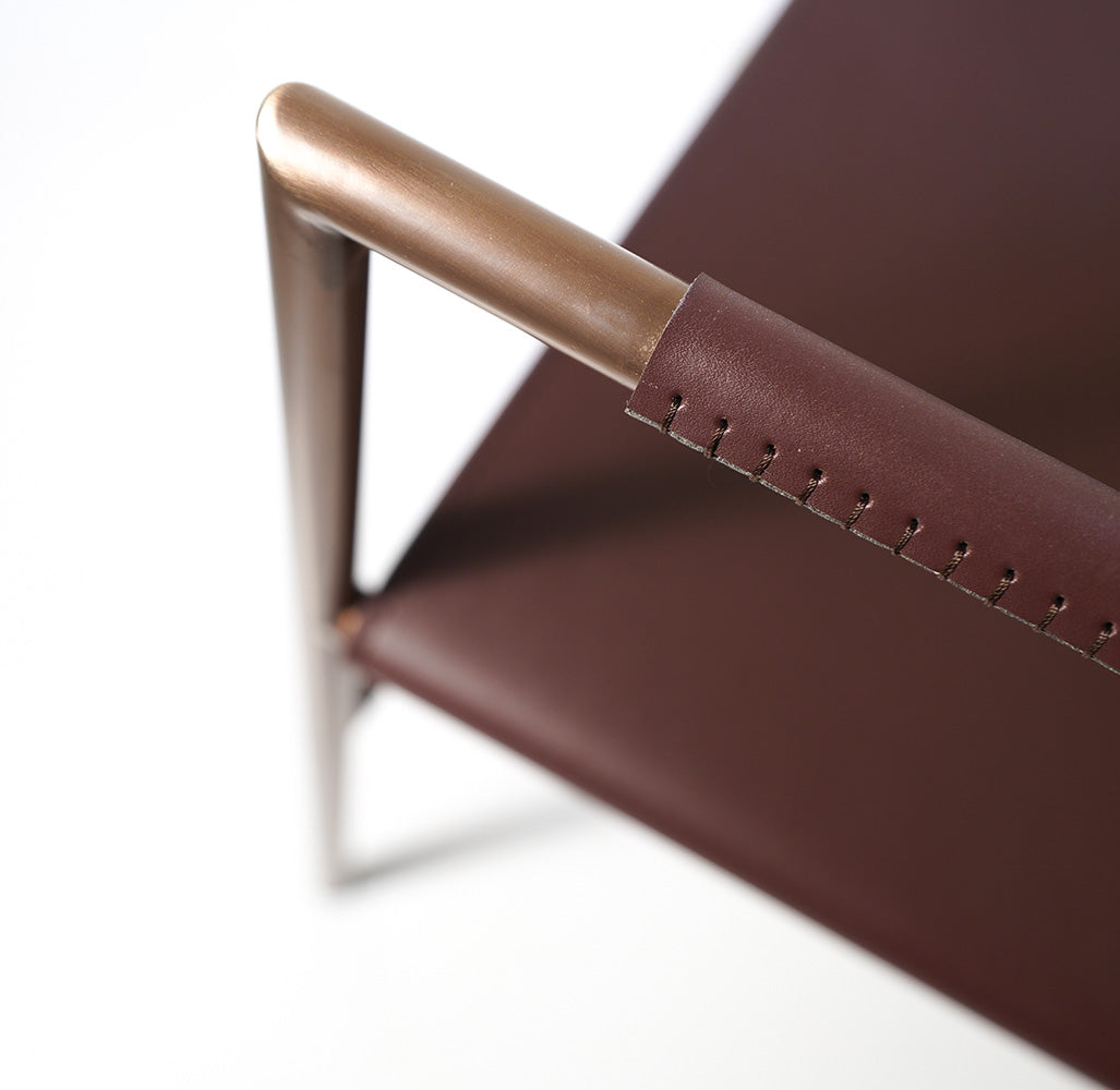 Sicily Lounge Chair MLL-A95-Brown Light Gray - Lounge Chairs - ebarza Furniture UAE | Shop Modern Furniture in Abu Dhabi & Dubai - مفروشات ايبازرا في الامارات | تسوق اثاث عصري وديكورات مميزة في دبي وابوظبي