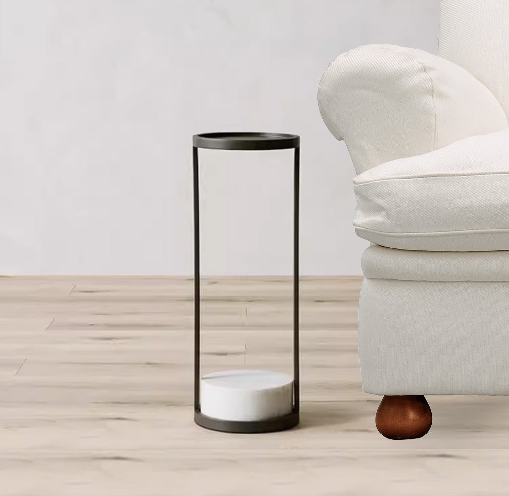 Travertine Marble Side Table MO-576/ BP576 - Side Tables - ebarza Furniture UAE | Shop Modern Furniture in Abu Dhabi & Dubai - مفروشات ايبازرا في الامارات | تسوق اثاث عصري وديكورات مميزة في دبي وابوظبي