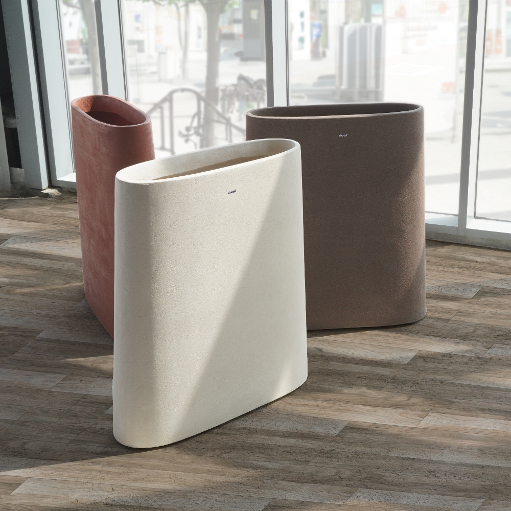 Clay Planter Box XK-4087A-Clay - Planter Boxes - ebarza Furniture UAE | Shop Modern Furniture in Abu Dhabi & Dubai - مفروشات ايبازرا في الامارات | تسوق اثاث عصري وديكورات مميزة في دبي وابوظبي