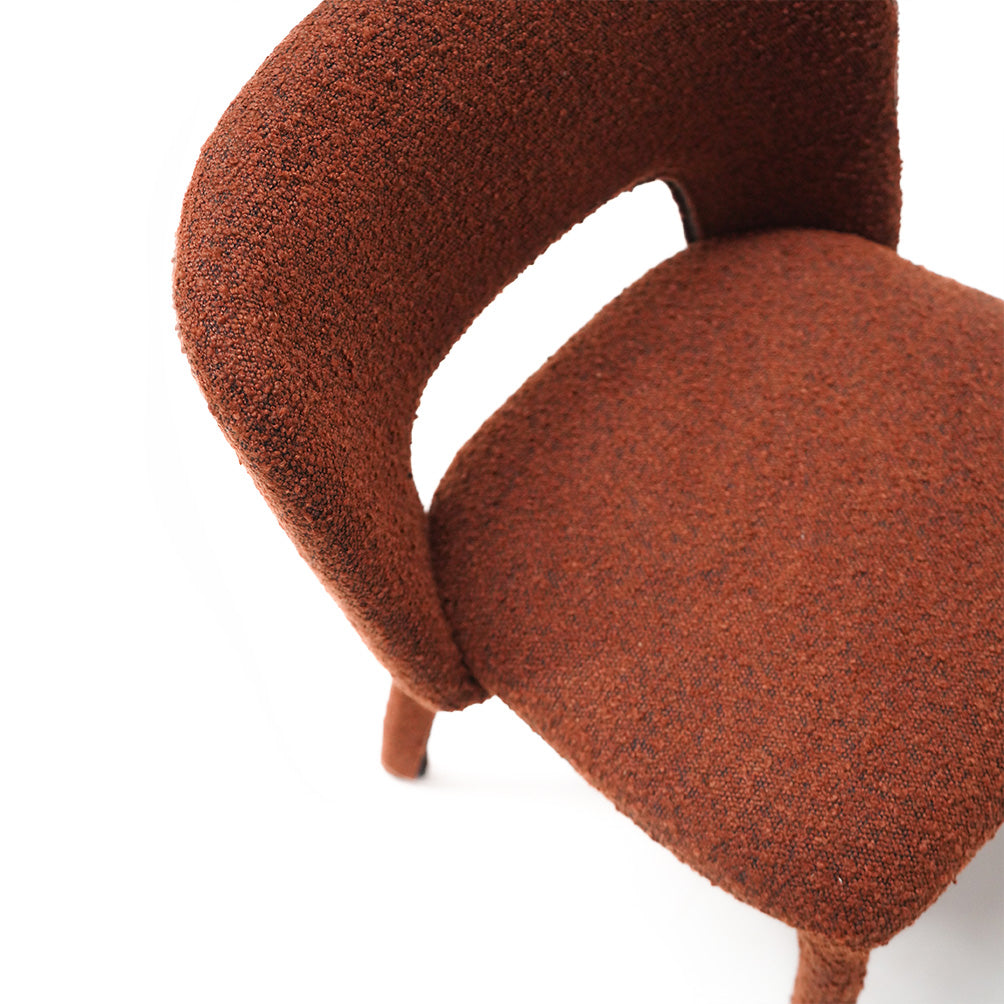 Brown Dining Chair Steel Frame - DC020 - Chairs - ebarza Furniture UAE | Shop Modern Furniture in Abu Dhabi & Dubai - مفروشات ايبازرا في الامارات | تسوق اثاث عصري وديكورات مميزة في دبي وابوظبي