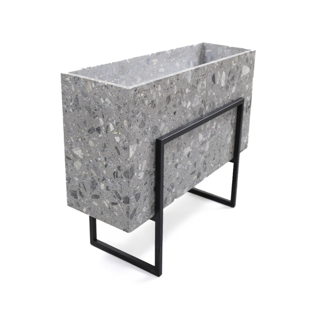 Terrazzo Planter Box 309-N0370 - Planter Boxes - ebarza Furniture UAE | Shop Modern Furniture in Abu Dhabi & Dubai - مفروشات ايبازرا في الامارات | تسوق اثاث عصري وديكورات مميزة في دبي وابوظبي