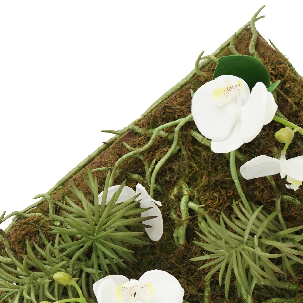 Handmade Decorative Artificial Plant Wall N36520-XG035-WH - Plants - ebarza Furniture UAE | Shop Modern Furniture in Abu Dhabi & Dubai - مفروشات ايبازرا في الامارات | تسوق اثاث عصري وديكورات مميزة في دبي وابوظبي