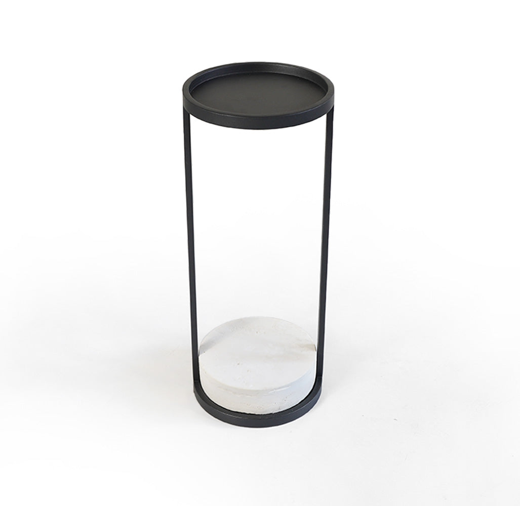 Travertine Marble Side Table MO-576/ BP576 - Side Tables - ebarza Furniture UAE | Shop Modern Furniture in Abu Dhabi & Dubai - مفروشات ايبازرا في الامارات | تسوق اثاث عصري وديكورات مميزة في دبي وابوظبي