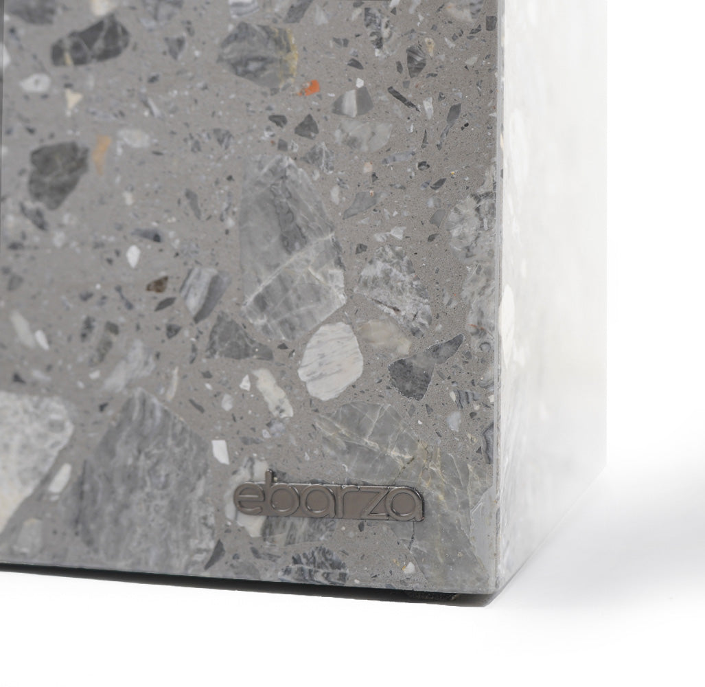 Terrazzo Grey Planter Box 306-N0370 - Planter Boxes - ebarza Furniture UAE | Shop Modern Furniture in Abu Dhabi & Dubai - مفروشات ايبازرا في الامارات | تسوق اثاث عصري وديكورات مميزة في دبي وابوظبي
