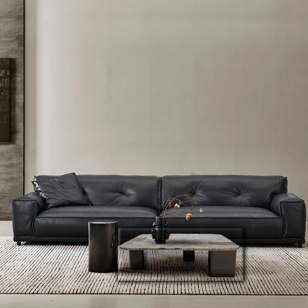 Coffee Table Natural Stone Top Stainless Steel Leg - LT053H - Coffee Tables - ebarza Furniture UAE | Shop Modern Furniture in Abu Dhabi & Dubai - مفروشات ايبازرا في الامارات | تسوق اثاث عصري وديكورات مميزة في دبي وابوظبي