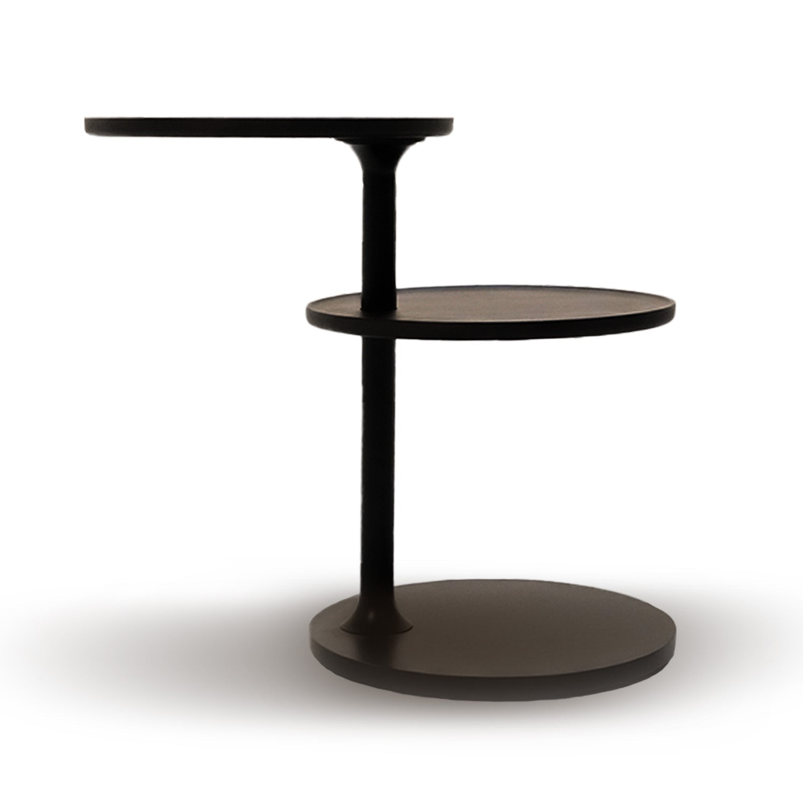 Merla Eclipse Solid Wood Metal Base SIDE TABLE LT058 - Side Tables - ebarza Furniture UAE | Shop Modern Furniture in Abu Dhabi & Dubai - مفروشات ايبازرا في الامارات | تسوق اثاث عصري وديكورات مميزة في دبي وابوظبي