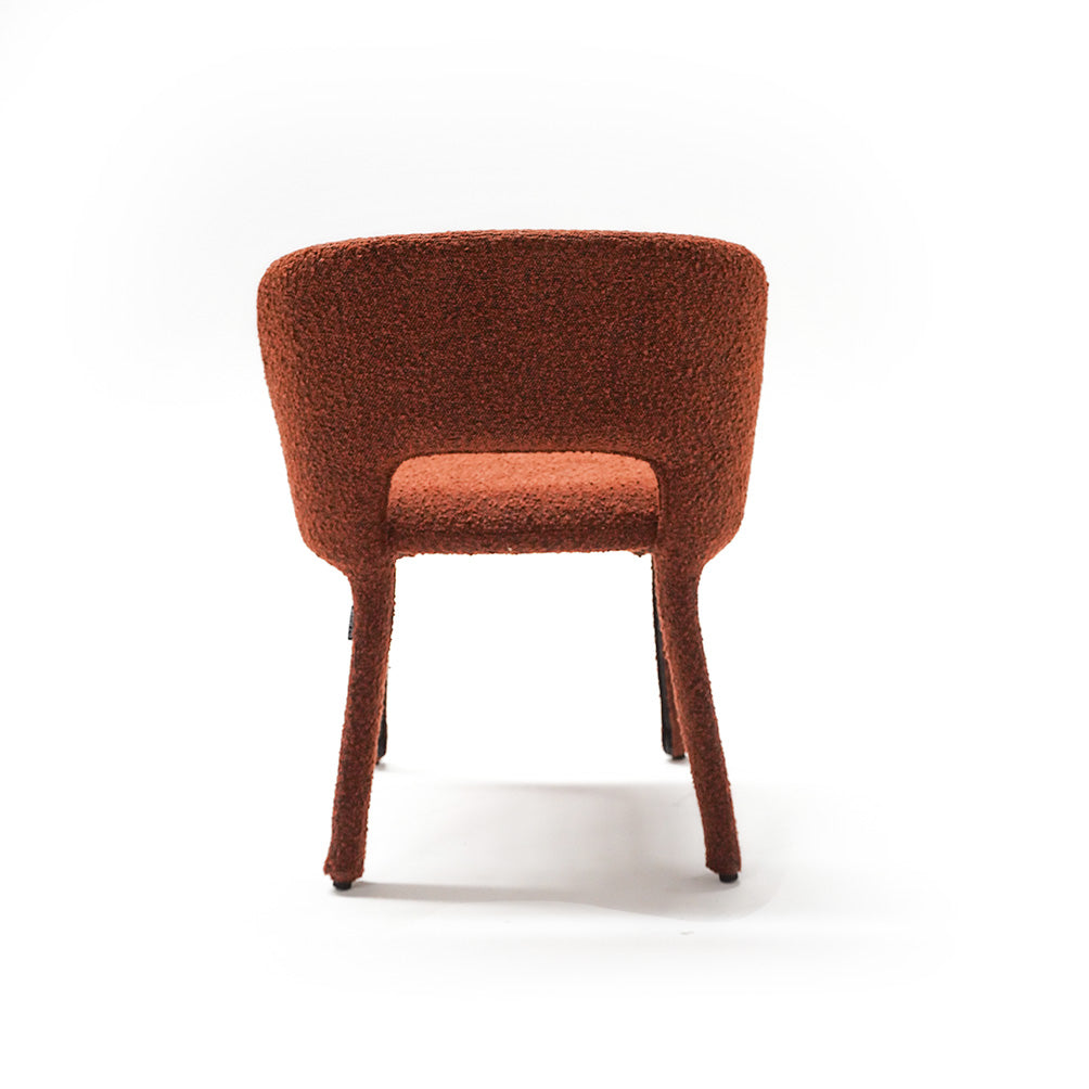 Brown Dining Chair Steel Frame - DC020 - Chairs - ebarza Furniture UAE | Shop Modern Furniture in Abu Dhabi & Dubai - مفروشات ايبازرا في الامارات | تسوق اثاث عصري وديكورات مميزة في دبي وابوظبي