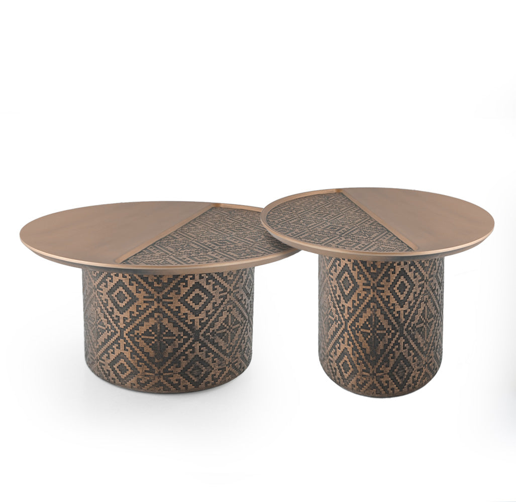 Motif Side Table Motif-Side002-G - Side Tables - ebarza Furniture UAE | Shop Modern Furniture in Abu Dhabi & Dubai - مفروشات ايبازرا في الامارات | تسوق اثاث عصري وديكورات مميزة في دبي وابوظبي