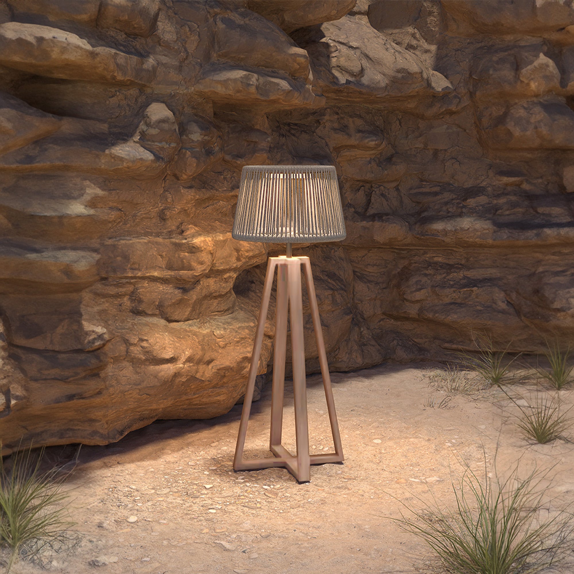 Marrakech outdoor/indoor Solar Floor Lamp  AH2019N117ROP -  Outdoor lightings | مراكش مصباح أرضي شمسي خارجي/داخلي - ebarza Furniture UAE | Shop Modern Furniture in Abu Dhabi & Dubai - مفروشات ايبازرا في الامارات | تسوق اثاث عصري وديكورات مميزة في دبي وابوظبي