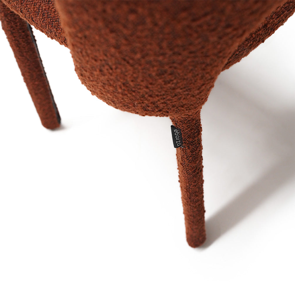 Brown Dining Chair Steel Frame - DC020 - Chairs - ebarza Furniture UAE | Shop Modern Furniture in Abu Dhabi & Dubai - مفروشات ايبازرا في الامارات | تسوق اثاث عصري وديكورات مميزة في دبي وابوظبي