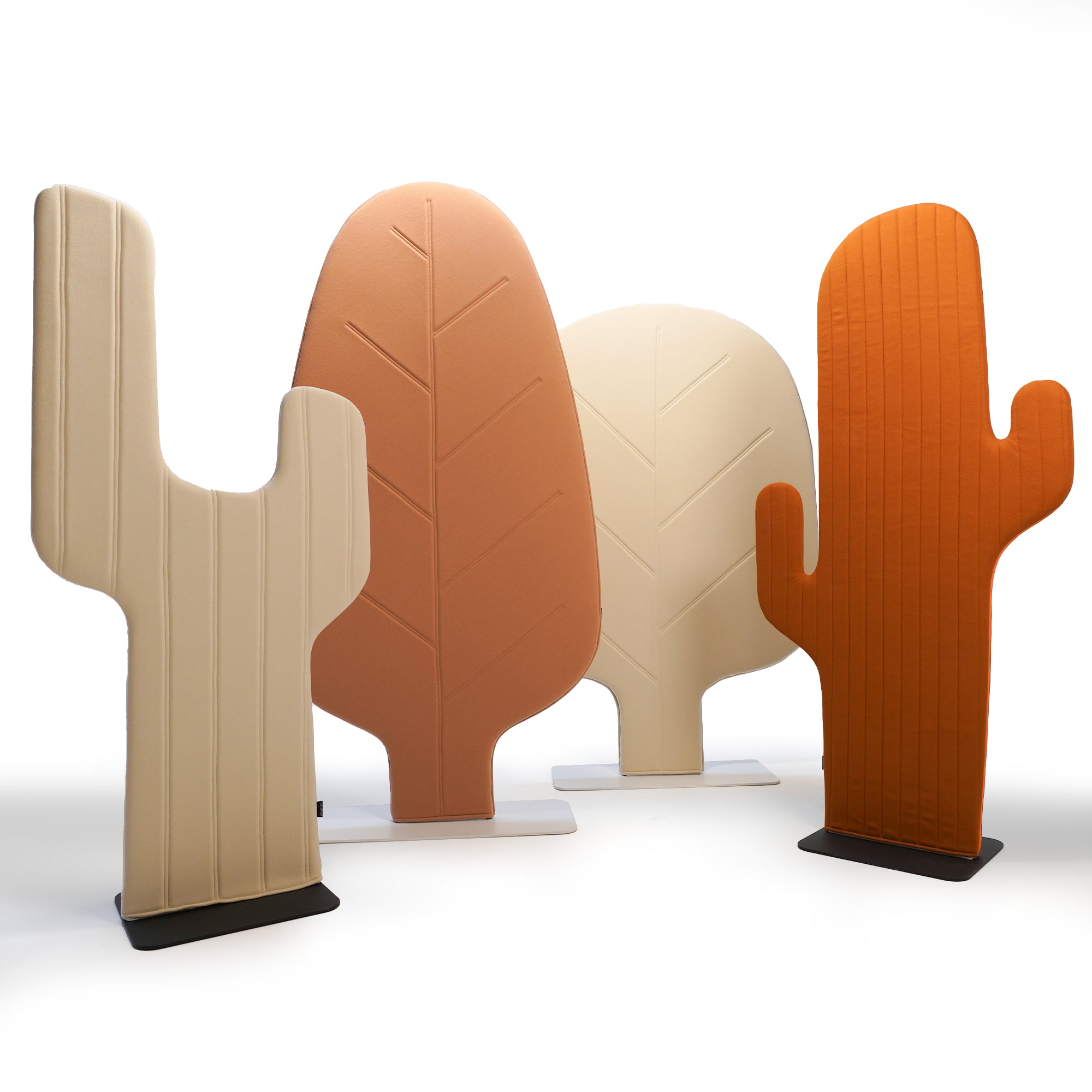 Leaf Tuba Screen Barrier y61581-77-Brown - Office Barriers - ebarza Furniture UAE | Shop Modern Furniture in Abu Dhabi & Dubai - مفروشات ايبازرا في الامارات | تسوق اثاث عصري وديكورات مميزة في دبي وابوظبي