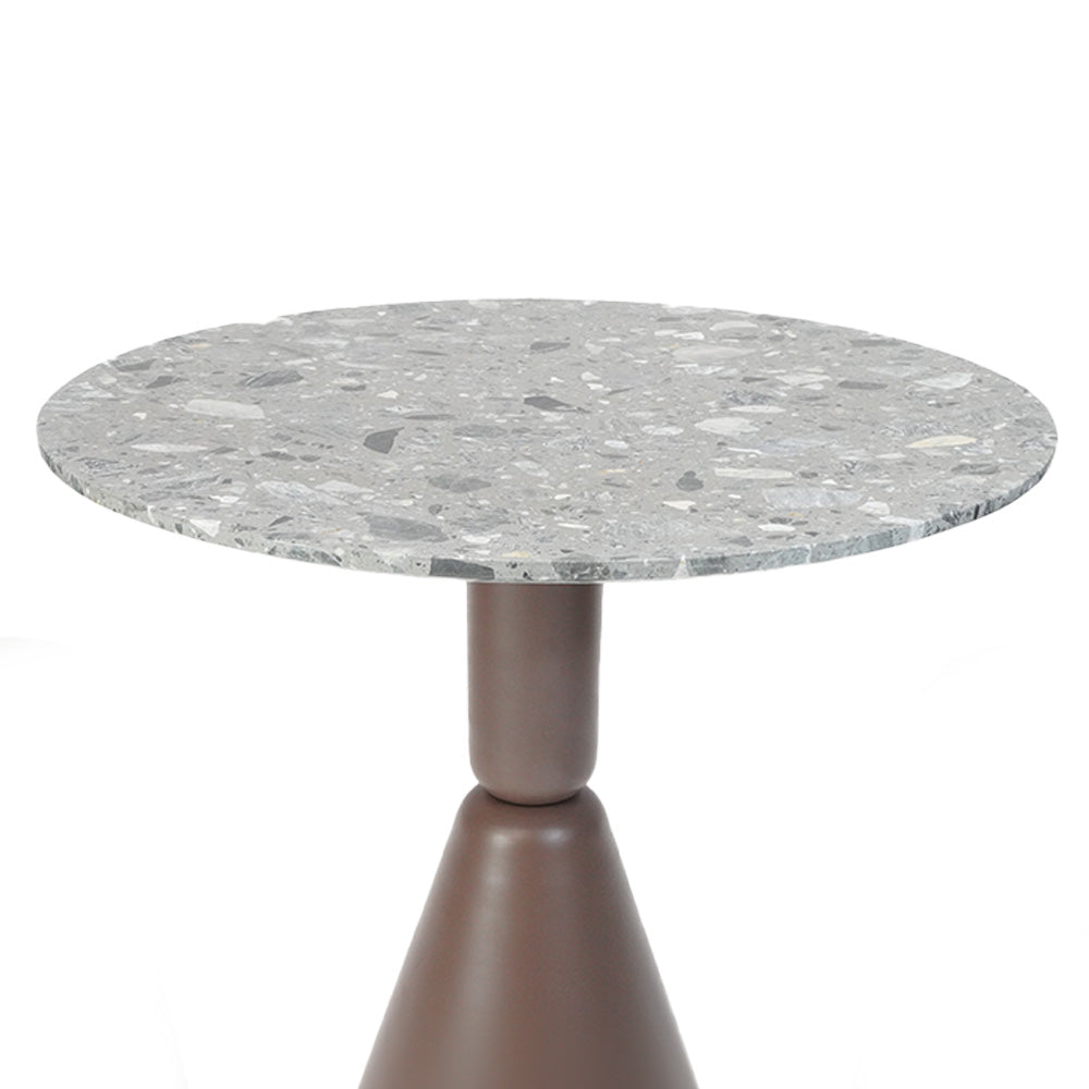 Round Terrazzo Table Top 70 cm 302-N0370 - Table Tops - ebarza Furniture UAE | Shop Modern Furniture in Abu Dhabi & Dubai - مفروشات ايبازرا في الامارات | تسوق اثاث عصري وديكورات مميزة في دبي وابوظبي