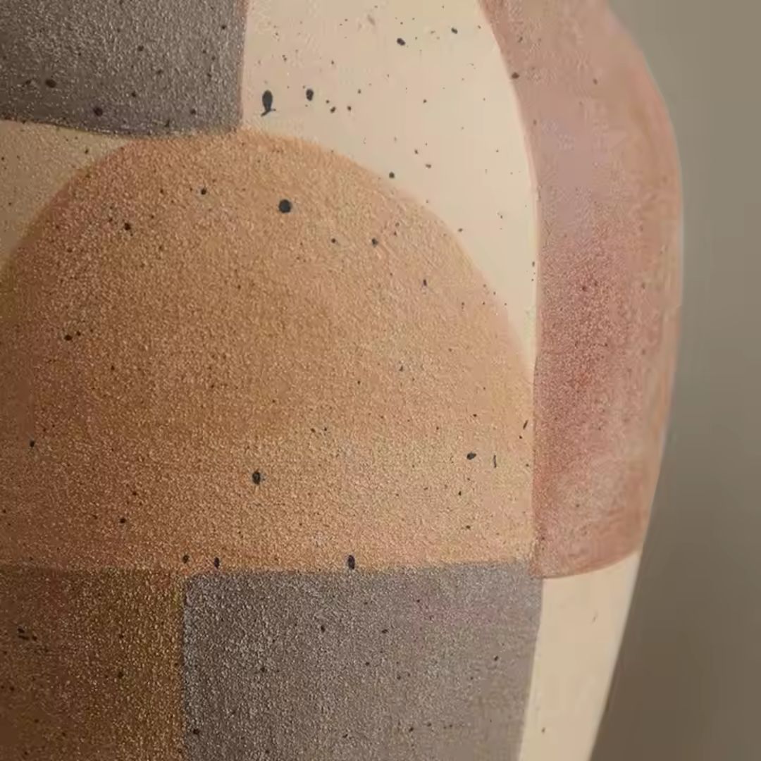 Assorted Color Hand-painted Ceramic Vase B-FF-D25073B - Vases - ebarza Furniture UAE | Shop Modern Furniture in Abu Dhabi & Dubai - مفروشات ايبازرا في الامارات | تسوق اثاث عصري وديكورات مميزة في دبي وابوظبي