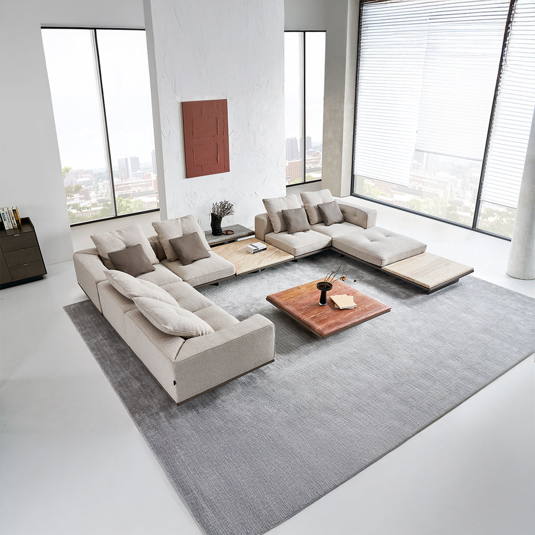 Avenor 2 seater Modular Sofa with Right armrest SF091-B - Sofas - ebarza Furniture UAE | Shop Modern Furniture in Abu Dhabi & Dubai - مفروشات ايبازرا في الامارات | تسوق اثاث عصري وديكورات مميزة في دبي وابوظبي