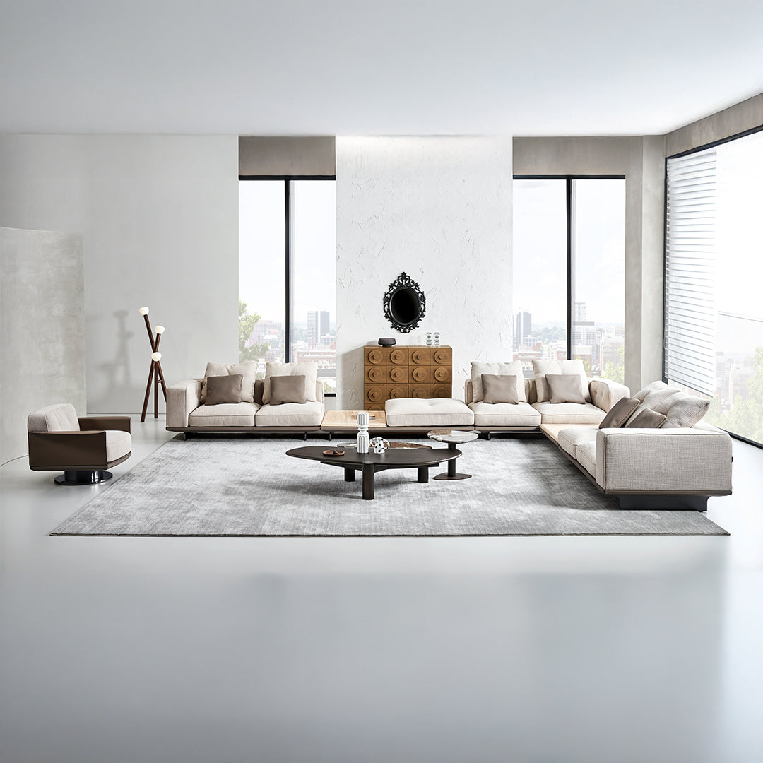 Avenor Modular Pouf With Side Table C-SF091 - Side Tables - ebarza Furniture UAE | Shop Modern Furniture in Abu Dhabi & Dubai - مفروشات ايبازرا في الامارات | تسوق اثاث عصري وديكورات مميزة في دبي وابوظبي