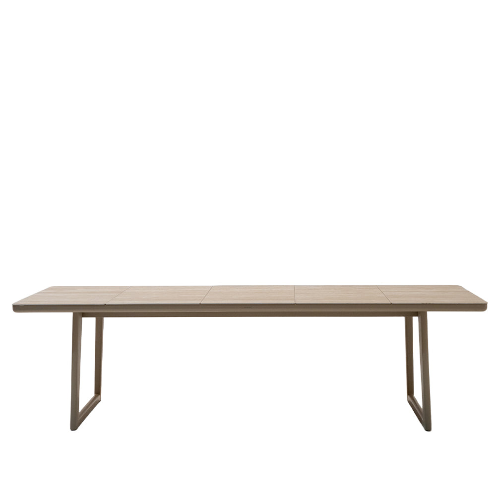 BAGEL RECTANGULAR DINING TABLE WITH CERAMIC TOP (U-SHAPED LEGS) KT8602G27CER - Outdoor Tables - ebarza Furniture UAE | Shop Modern Furniture in Abu Dhabi & Dubai - مفروشات ايبازرا في الامارات | تسوق اثاث عصري وديكورات مميزة في دبي وابوظبي