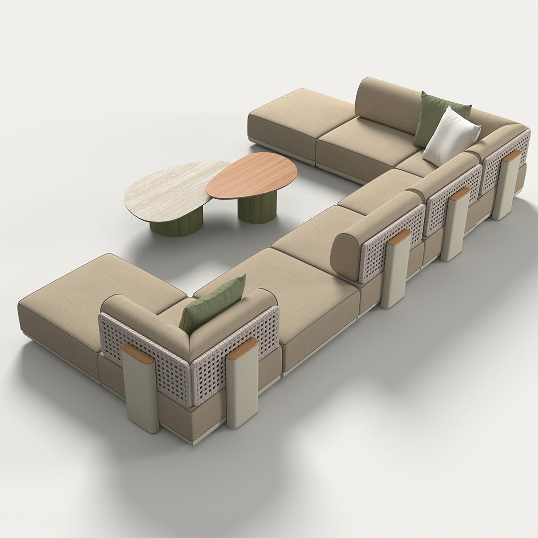 Customized For (D67932) - Block Outdoor Pouf - KC8609N25ALU - Poufs - ebarza Furniture UAE | Shop Modern Furniture in Abu Dhabi & Dubai - مفروشات ايبازرا في الامارات | تسوق اثاث عصري وديكورات مميزة في دبي وابوظبي