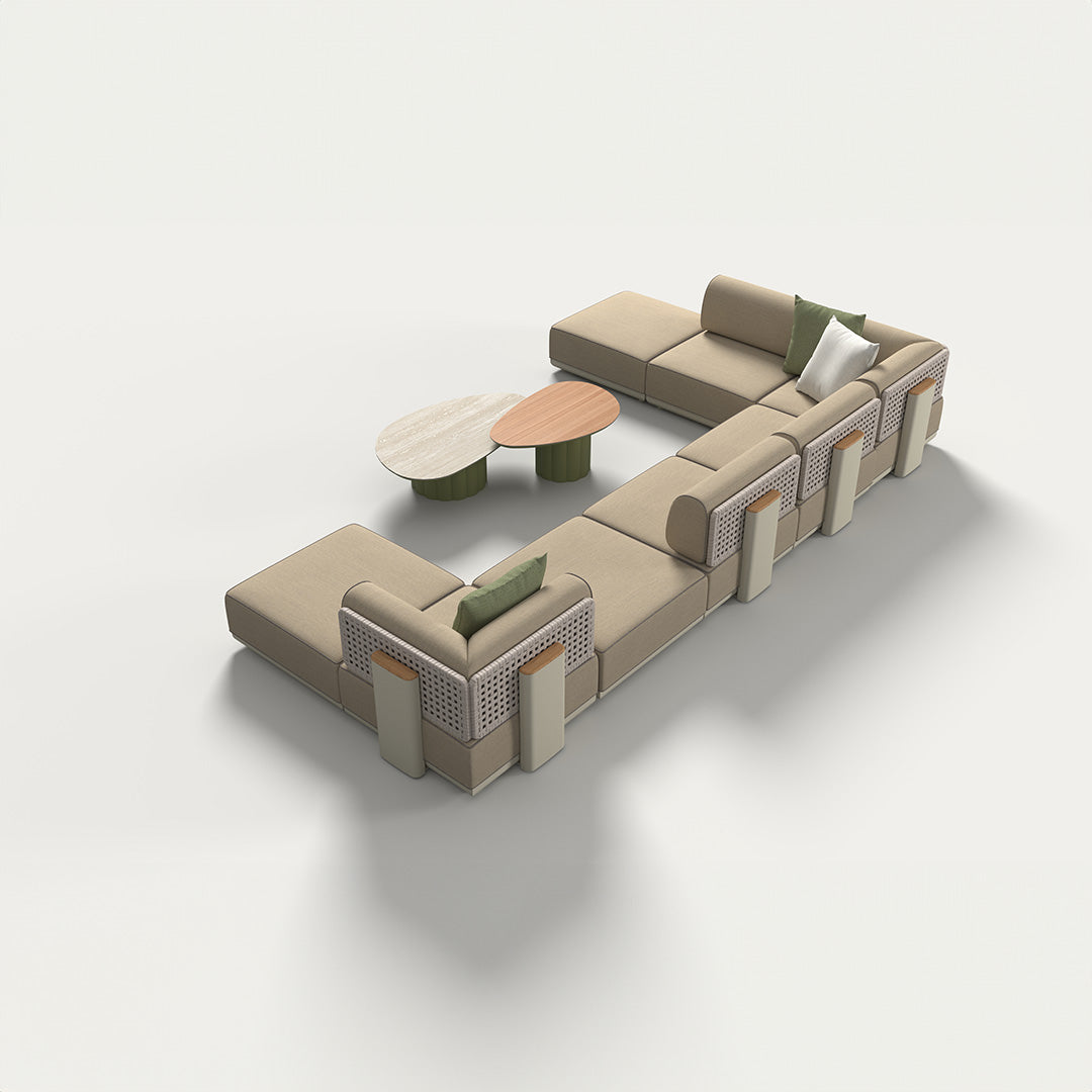 Customized For (D67932) - Block Outdoor Pouf - KC8609N25ALU - Poufs - ebarza Furniture UAE | Shop Modern Furniture in Abu Dhabi & Dubai - مفروشات ايبازرا في الامارات | تسوق اثاث عصري وديكورات مميزة في دبي وابوظبي