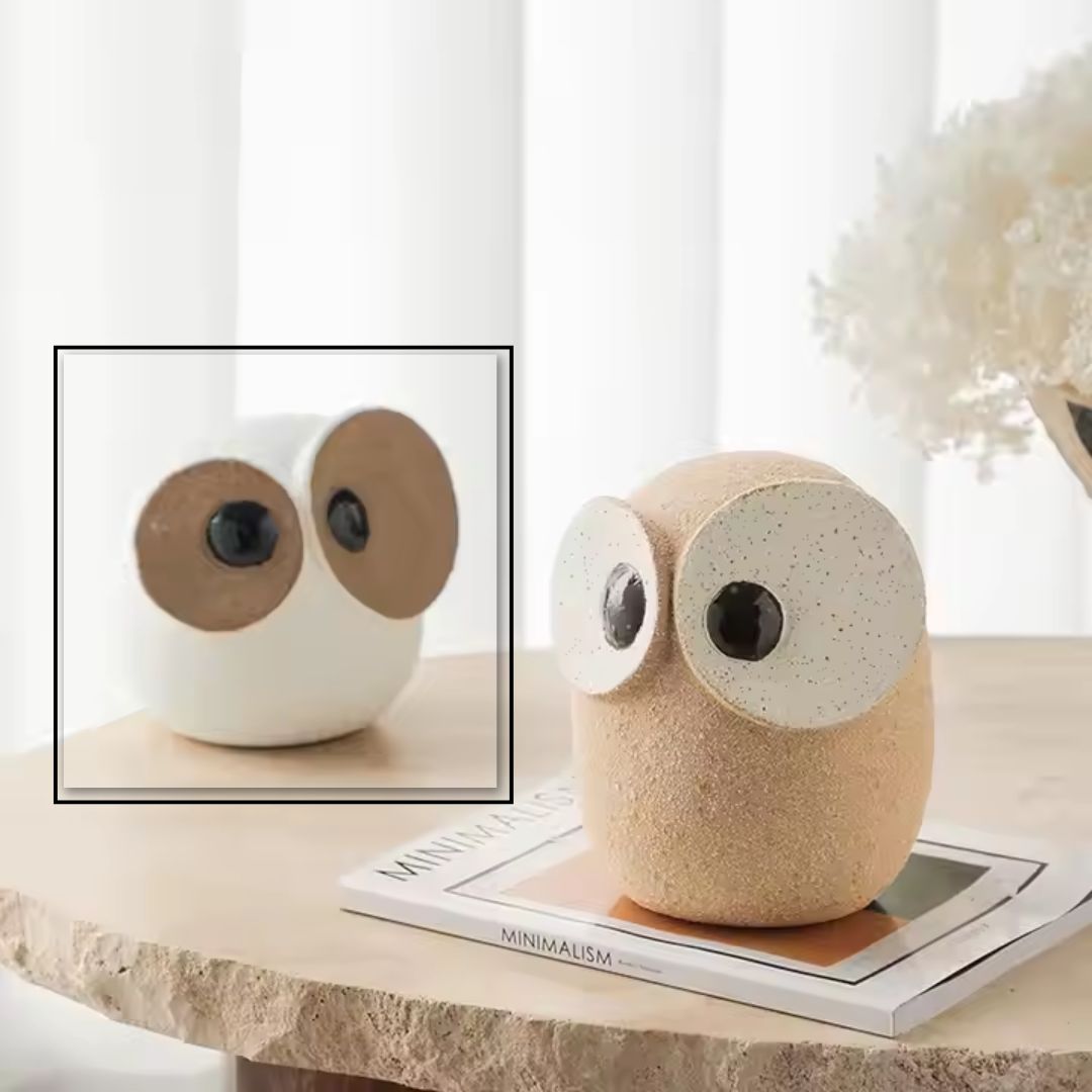 Big Eyed Owl-B FF-D25012B - Home Decor Figurines - ebarza Furniture UAE | Shop Modern Furniture in Abu Dhabi & Dubai - مفروشات ايبازرا في الامارات | تسوق اثاث عصري وديكورات مميزة في دبي وابوظبي