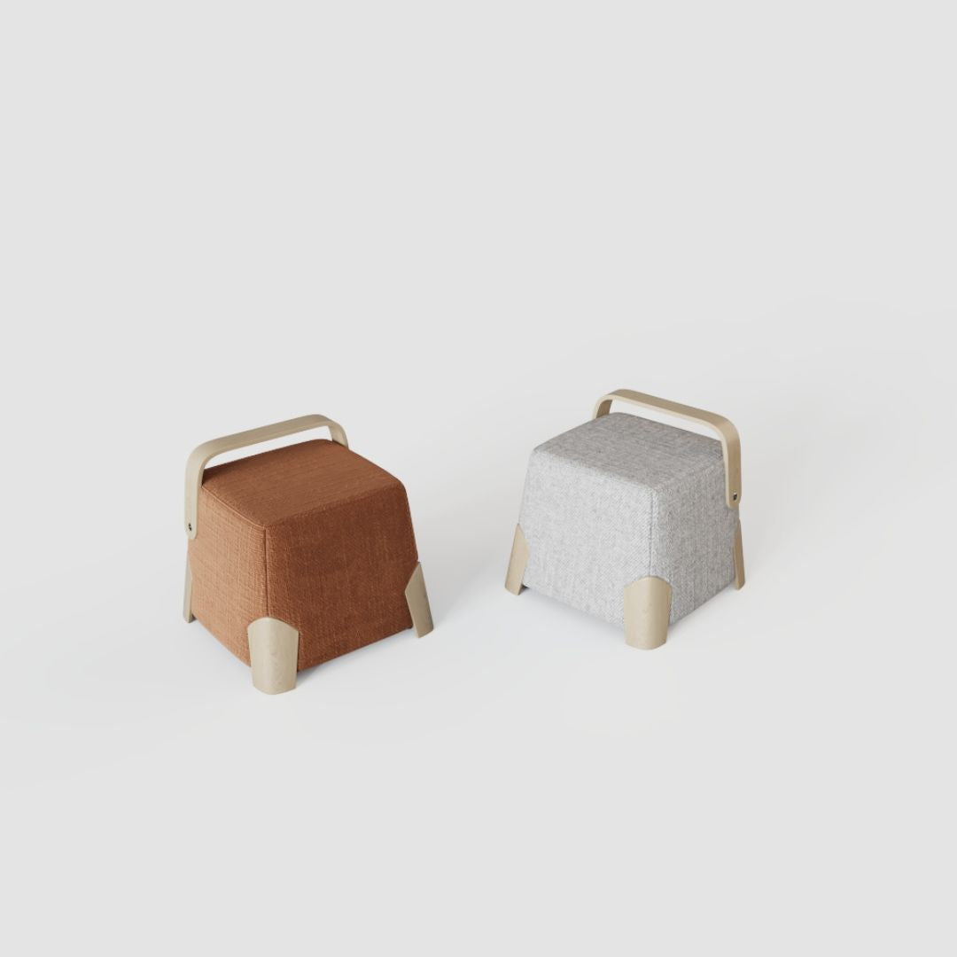Pre-order 25 Days Delivery Brick Low Stool MZ7959 - Beige - Poufs - ebarza Furniture UAE | Shop Modern Furniture in Abu Dhabi & Dubai - مفروشات ايبازرا في الامارات | تسوق اثاث عصري وديكورات مميزة في دبي وابوظبي