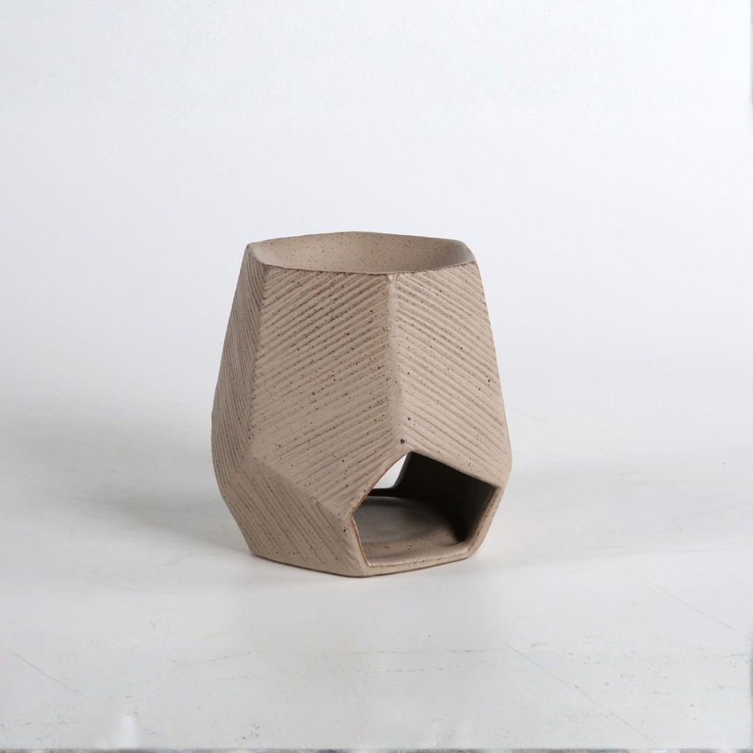 Pre-order 65 Days Delivery Dark sand Chizzled oil burner CB4368-14-R920 - Oil Burners - ebarza Furniture UAE | Shop Modern Furniture in Abu Dhabi & Dubai - مفروشات ايبازرا في الامارات | تسوق اثاث عصري وديكورات مميزة في دبي وابوظبي