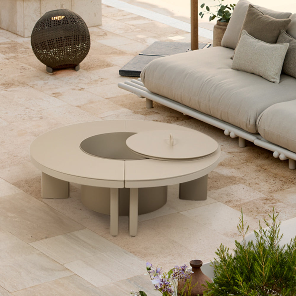 CLOGS OUTDOOR FULL ALUMINIUM COFFEE TABLE WITH BBQ GRILLWKT8611B63ALU - Coffee Tables - ebarza Furniture UAE | Shop Modern Furniture in Abu Dhabi & Dubai - مفروشات ايبازرا في الامارات | تسوق اثاث عصري وديكورات مميزة في دبي وابوظبي